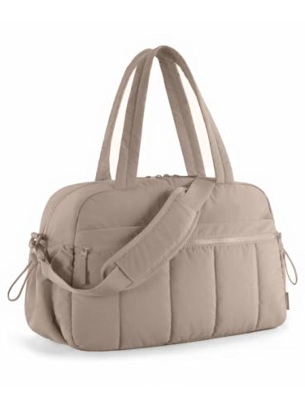 24L Quilted Nylon Duffel Gym Weekender Travel Carry On Bag